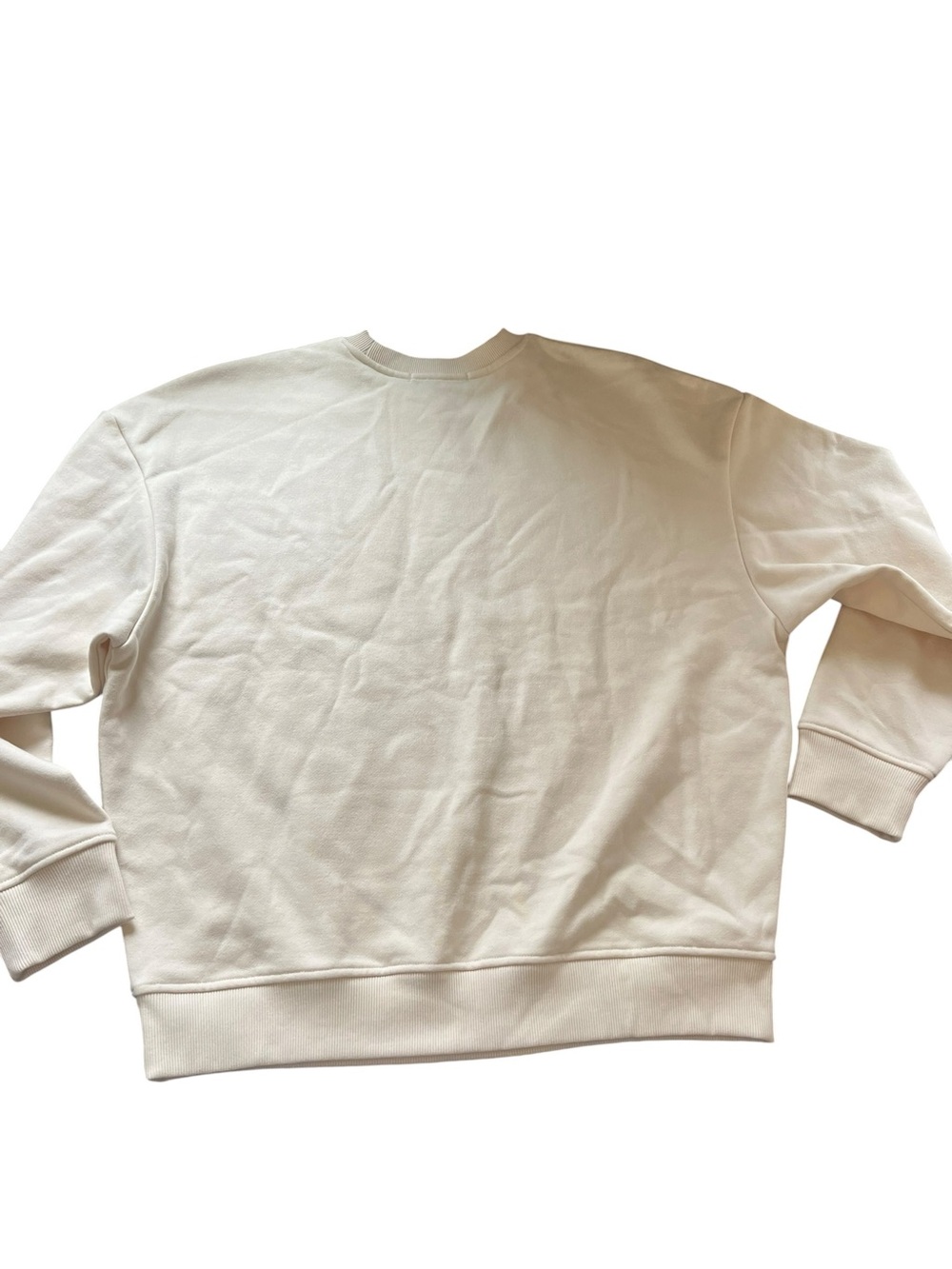 Favorite Daughter Cream Graphic Sweatshirt with Blue Logo and Red Heart NWT - Picture 5 of 5